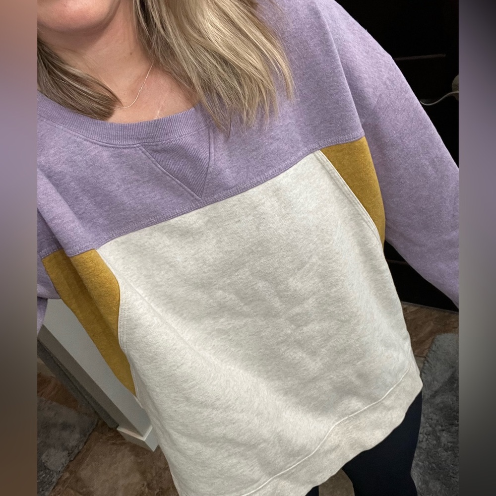 Anthropologie Colorblock Crewneck